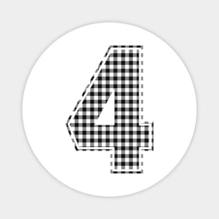 Plaid Number - 4 - Dark Magnet